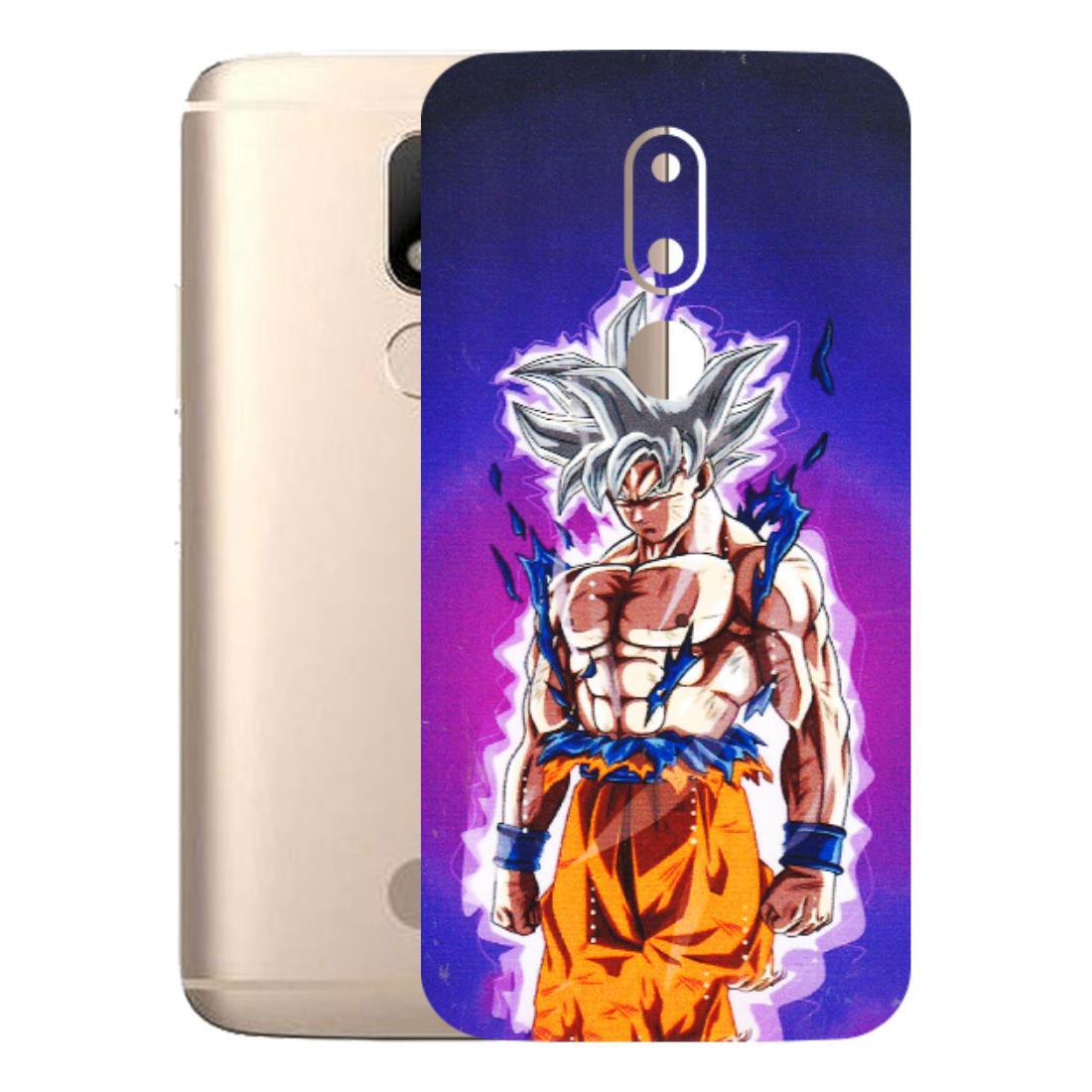 Motorola Phone Skins (All Models) - Goku Purple Anime - 3D Embossed Finish (L-147) Motorola Moto M