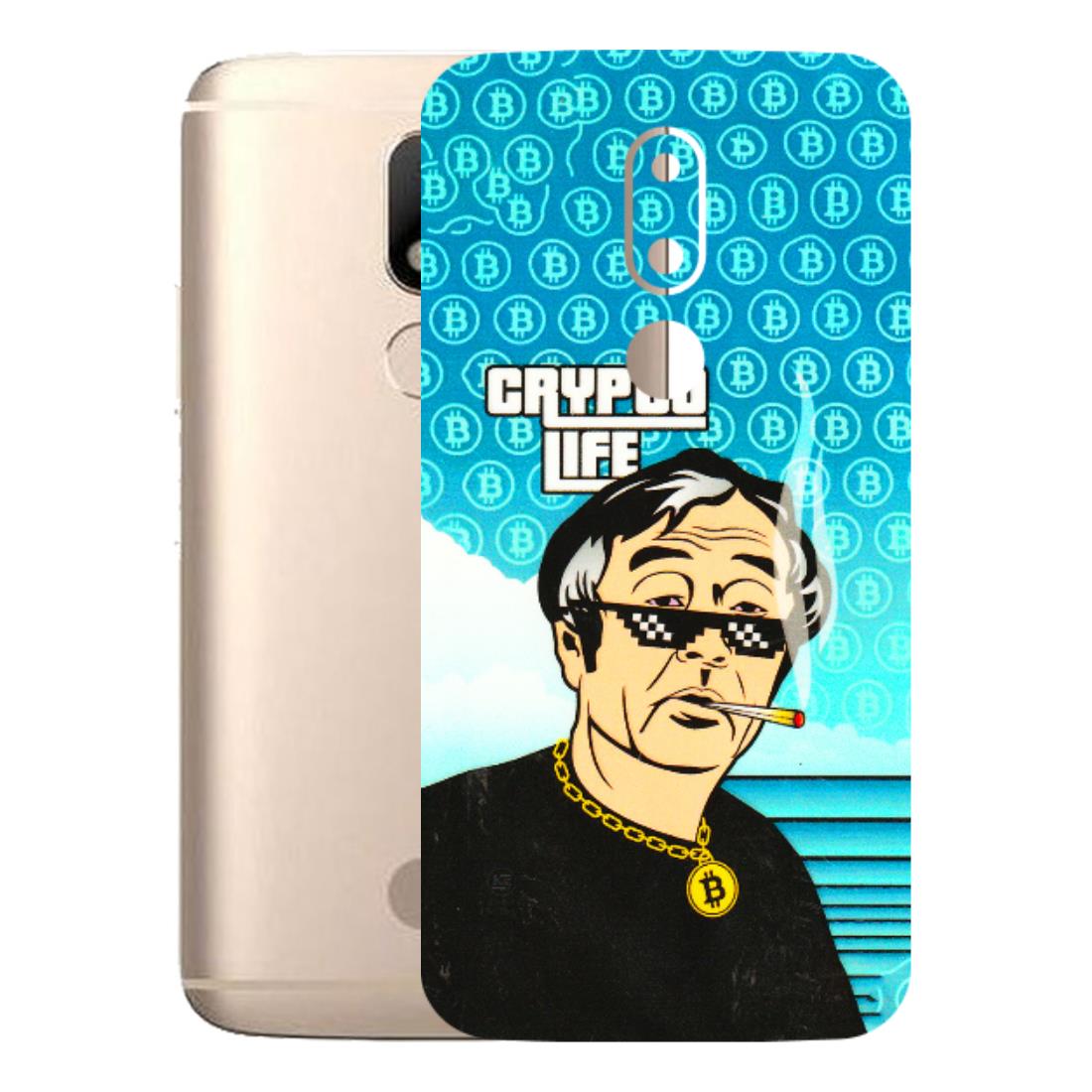 Motorola Phone Skins (All Models) - Crypto Thug Life - 3D Embossed Finish (L-179) Motorola Moto M