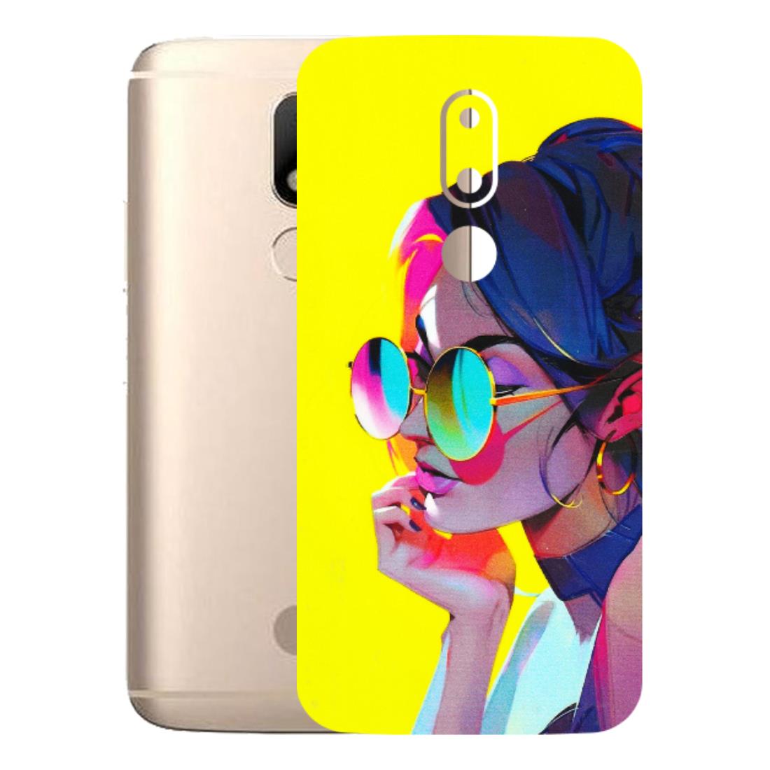 Motorola Phone Skins (All Models) - Bold Stylish Girl - 3D Embossed Finish (L-222) Motorola Moto M