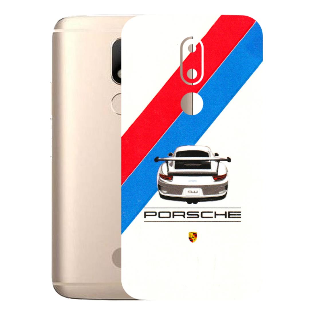 Motorola Phone Skins (All Models) - Porche Car Sober Logo - 3D Embossed Finish (L-248) Motorola Moto M