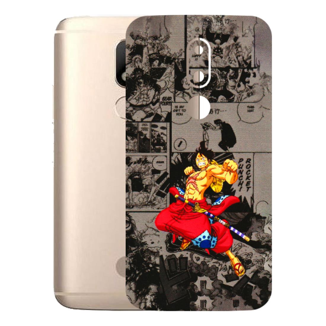 Motorola Phone Skins (All Models) - One Piece Rocket Punch Manga - 3D Embossed Finish (L-25) Motorola Moto M