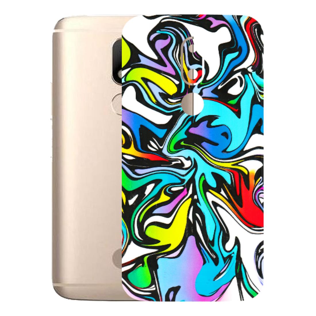 Motorola Phone Skins (All Models) - Abstract Colour Paints - 3D Embossed Finish (L-271) Motorola Moto M