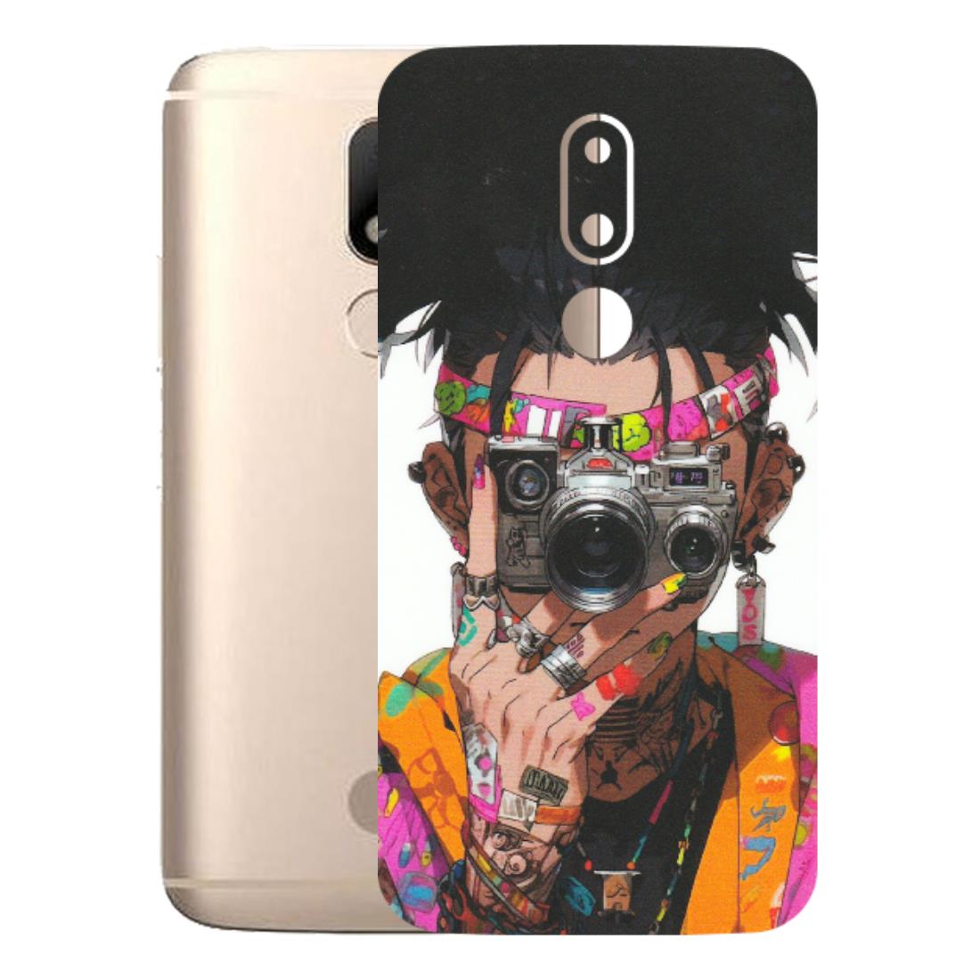 Motorola Phone Skins (All Models) - Camera Lover Girl - Matte Finish (M-09) Motorola Moto M