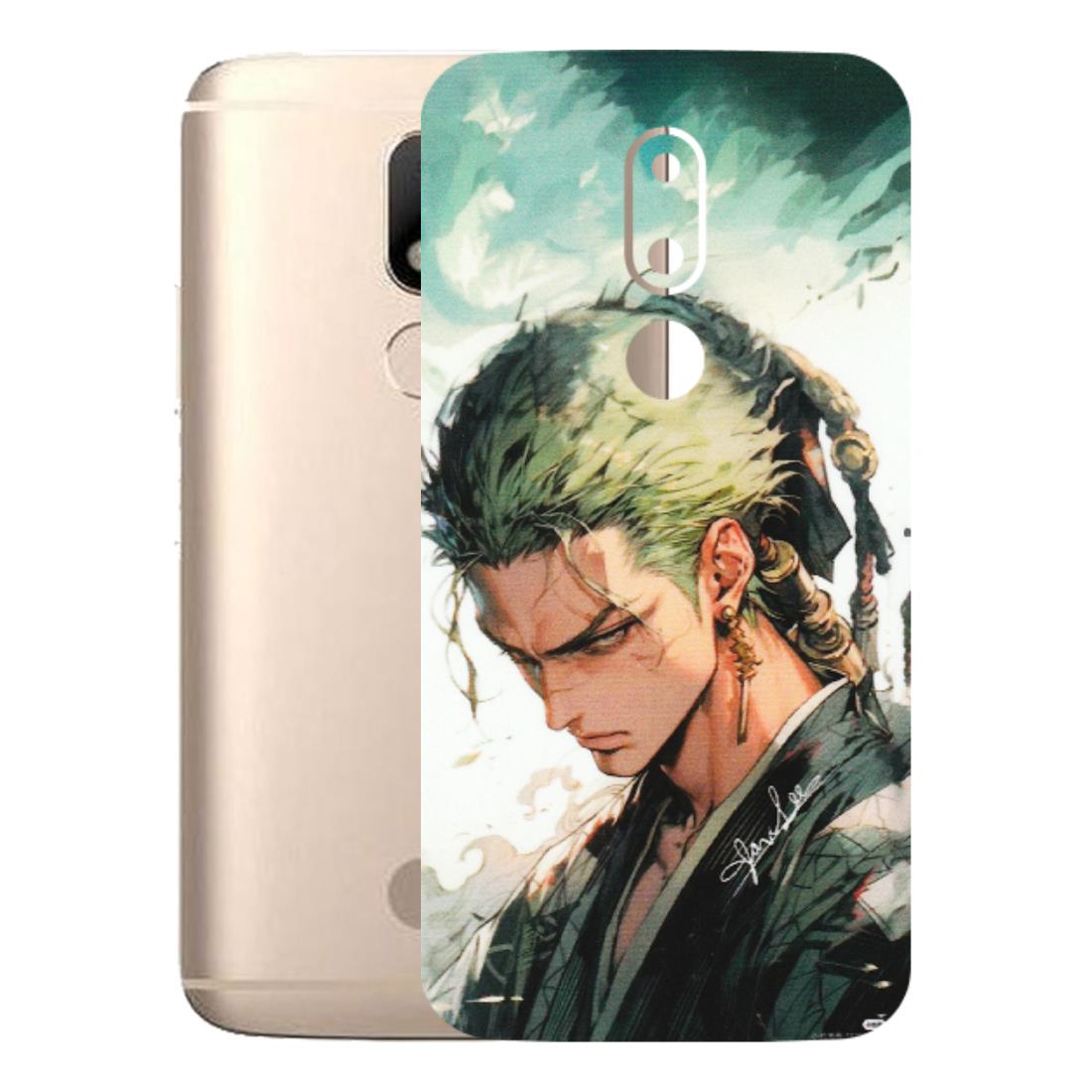 Motorola Phone Skins (All Models) - New Roronoa Zoro One Picece Anime - Matte Finish (M-140) Motorola Moto M