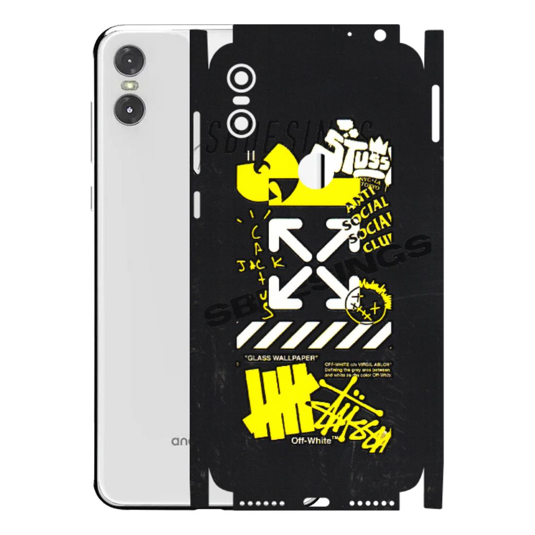 Motorola Phone Skins (All Models) - Anti Social Graffiti - 3D Embossed Finish (L-198) Motorola Moto One