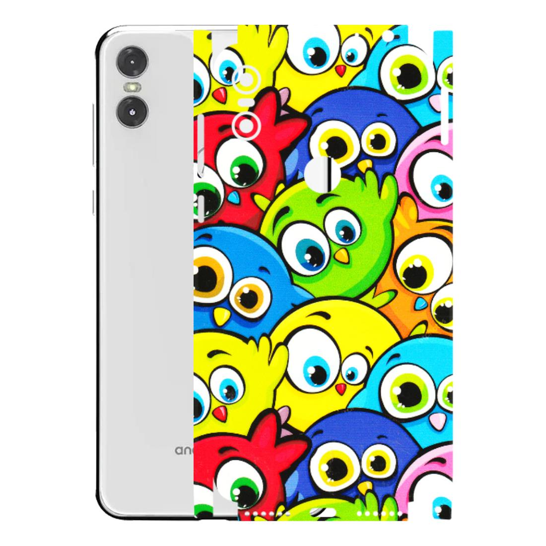 Motorola Phone Skins (All Models) - Cute Fluffy Birds - 3D Embossed Finish (L-213) Motorola Moto One
