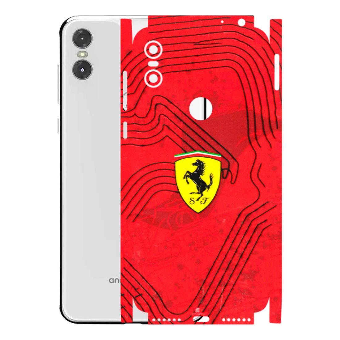 Motorola Phone Skins (All Models) - Red Ferrari Logo Stylish - 3D Embossed Finish (L-238) Motorola Moto One