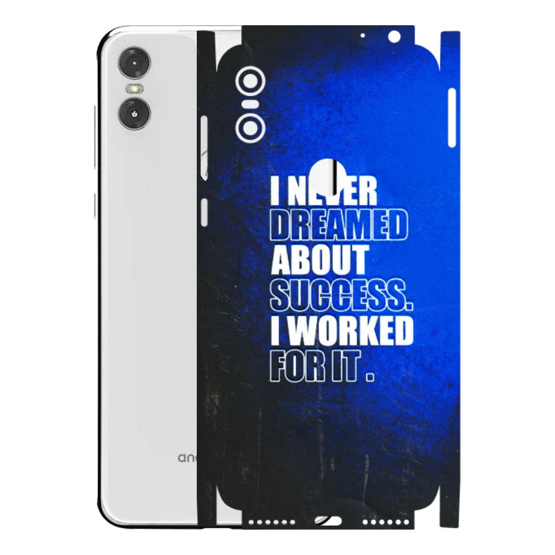 Motorola Phone Skins (All Models) - I Never Dreamed About Success - 3D Embossed Finish (L-283) Motorola Moto One