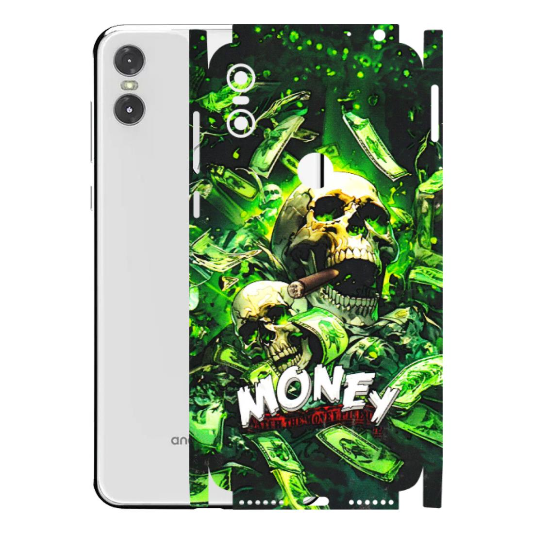 Motorola Phone Skins (All Models) - Skull Money - 3D Embossed Finish (L-303) Motorola Moto One