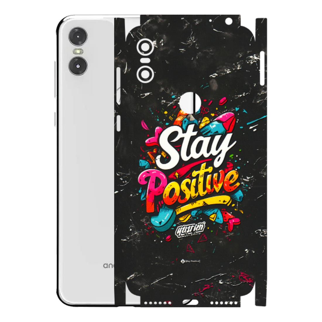 Motorola Phone Skins (All Models) - Stay Positive Black - 3D Embossed Finish (L-31) Motorola Moto One