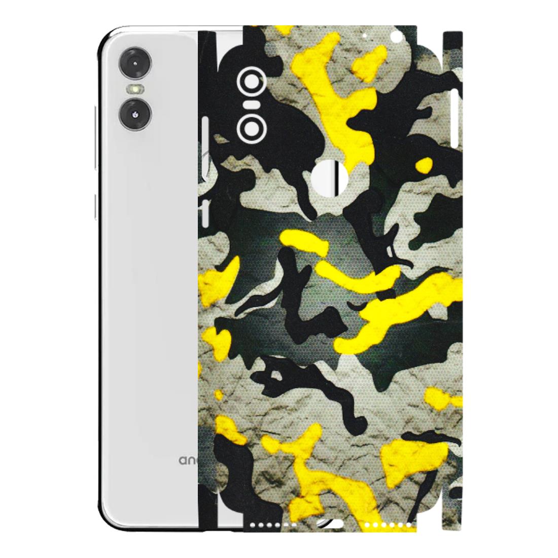 Motorola Phone Skins (All Models) - Yellow Camouflage - 3D Embossed Finish (L-61) Motorola Moto One