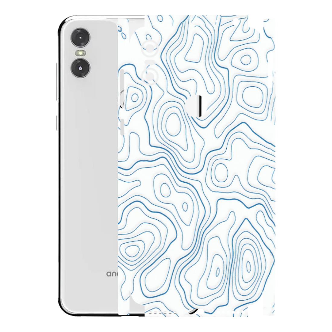 Motorola Phone Skins (All Models) - Blue And White Swirls - Matte Finish (M-139) Motorola Moto One