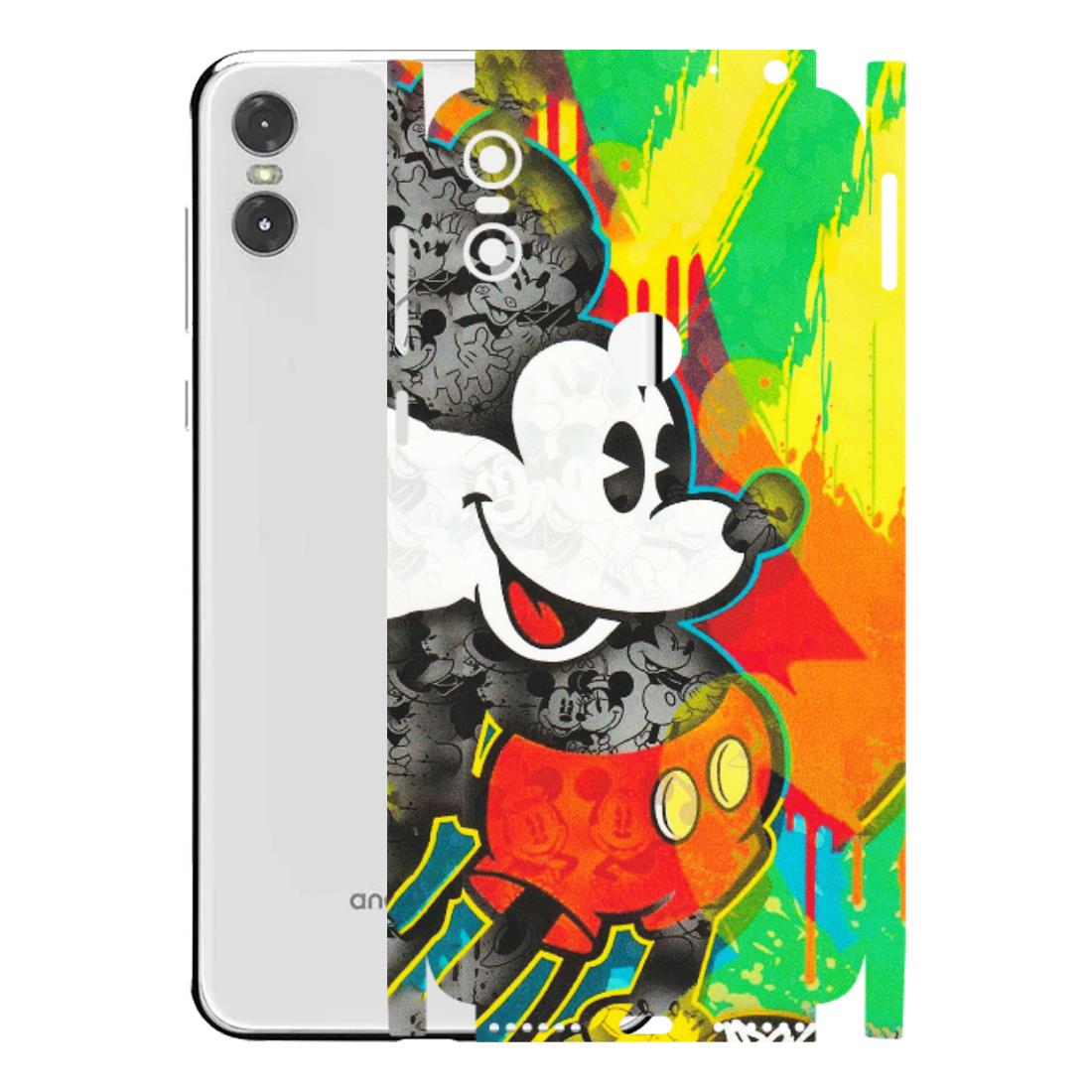 Motorola Phone Skins (All Models) - Multiple Mickey With Colourful Texture - Matte Finish (M-84) Motorola Moto One