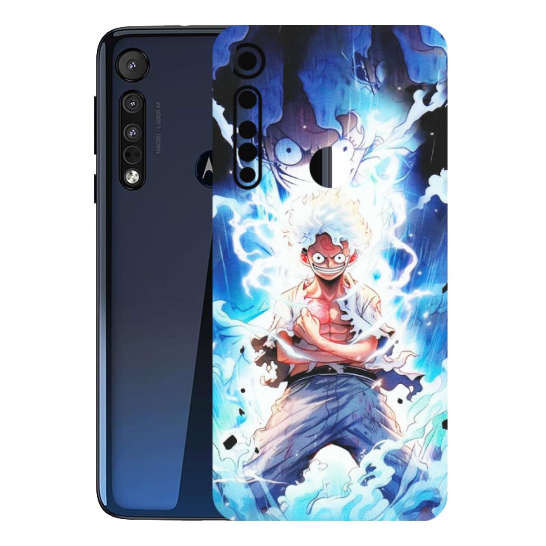 Motorola Phone Skins (All Models) - Blue Thunder Luffy Anime - Matte Finish (M-132) Motorola Moto One Macro