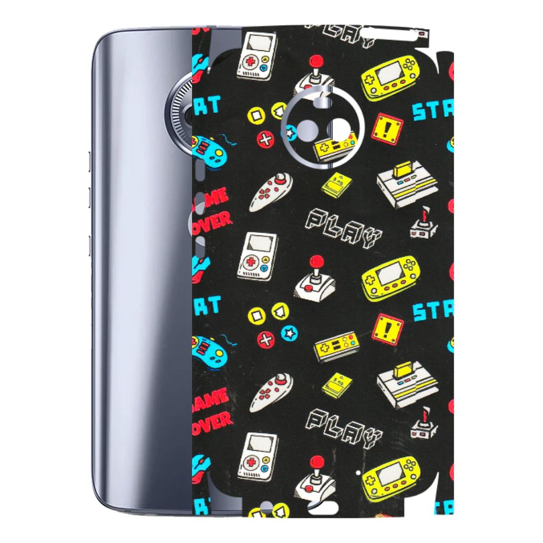 Motorola Phone Skins (All Models) - Gaming Doodles - 3D Embossed Finish (L-224) Motorola Moto X4
