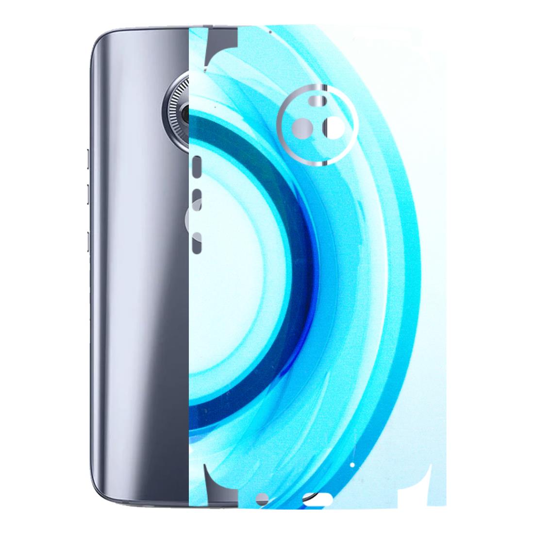 Motorola Phone Skins (All Models) - The Blue Curve - 3D Embossed Finish (L-244) Motorola Moto X4