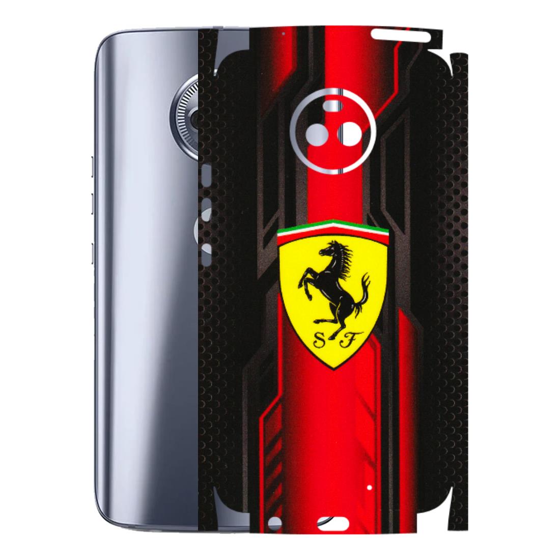 Motorola Phone Skins (All Models) - Black Ferrari Logo - 3D Embossed Finish (L-253) Motorola Moto X4