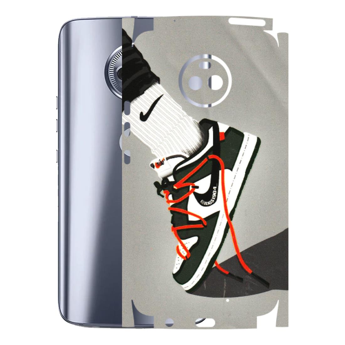 Motorola Phone Skins (All Models) - New Grey Sneaker - 3D Embossed Finish (L-261) Motorola Moto X4