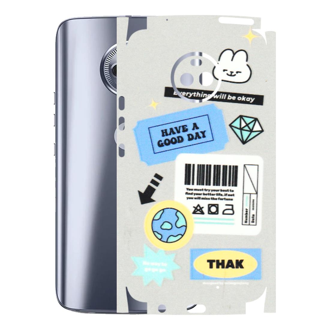 Motorola Phone Skins (All Models) - Will Be Okay Design - 3D Embossed Finish (L-316) Motorola Moto X4