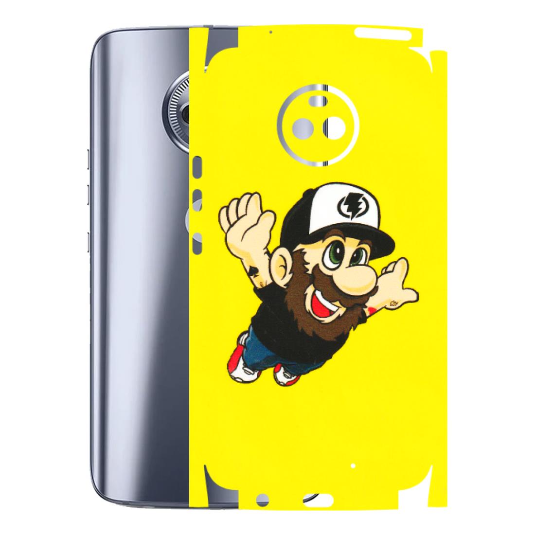 Motorola Phone Skins (All Models) - Flying Beardo - 3D Embossed Finish (L-60) Motorola Moto X4