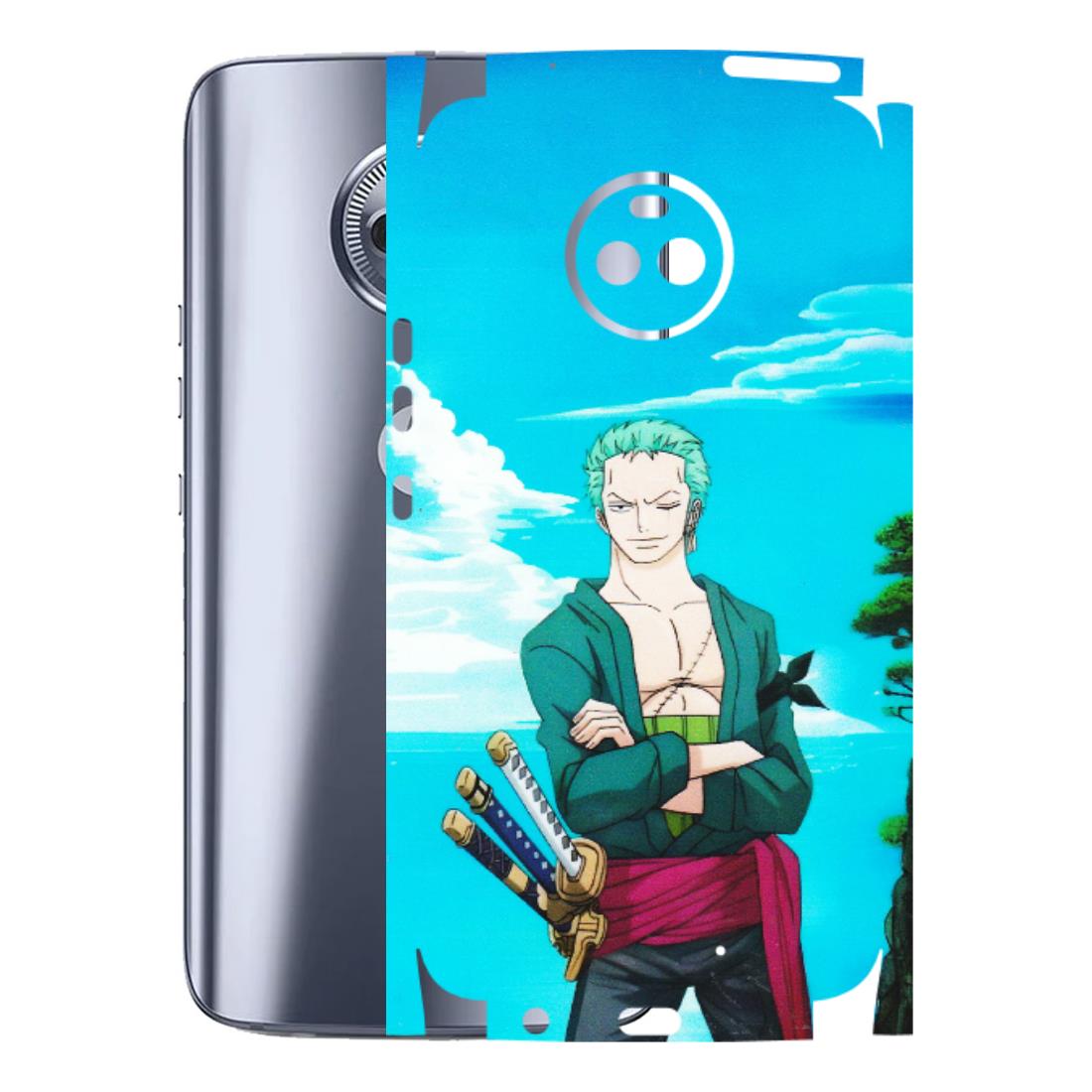 Motorola Phone Skins (All Models) - Cool Swordman Zoro Anime - Matte Finish (M-143) Motorola Moto X4