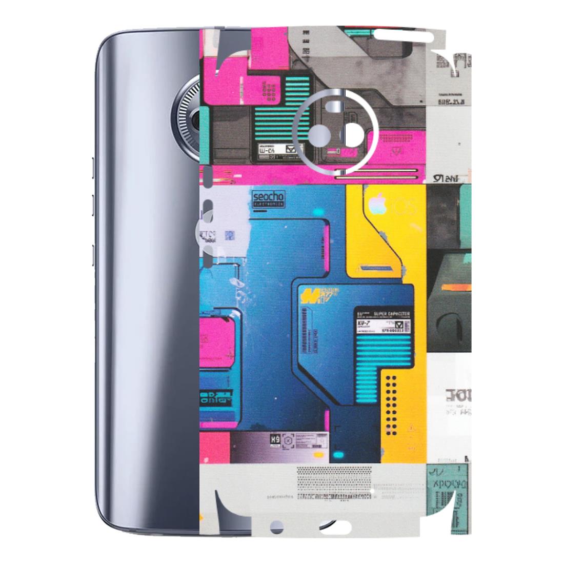 Motorola Phone Skins (All Models) - Colourfull Motherboard Internals - Matte Finish (M-55) Motorola Moto X4