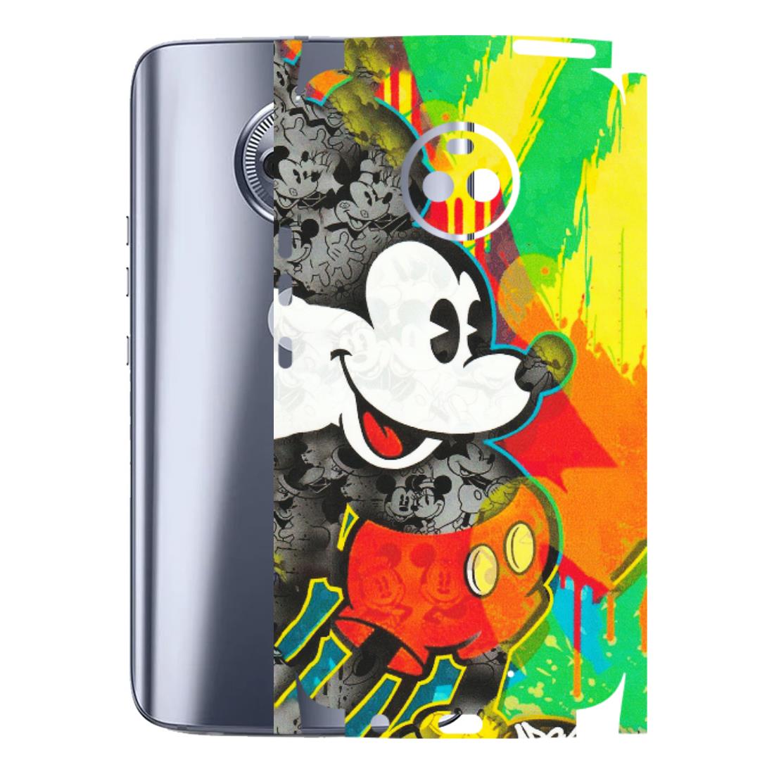 Motorola Phone Skins (All Models) - Multiple Mickey With Colourful Texture - Matte Finish (M-84) Motorola Moto X4