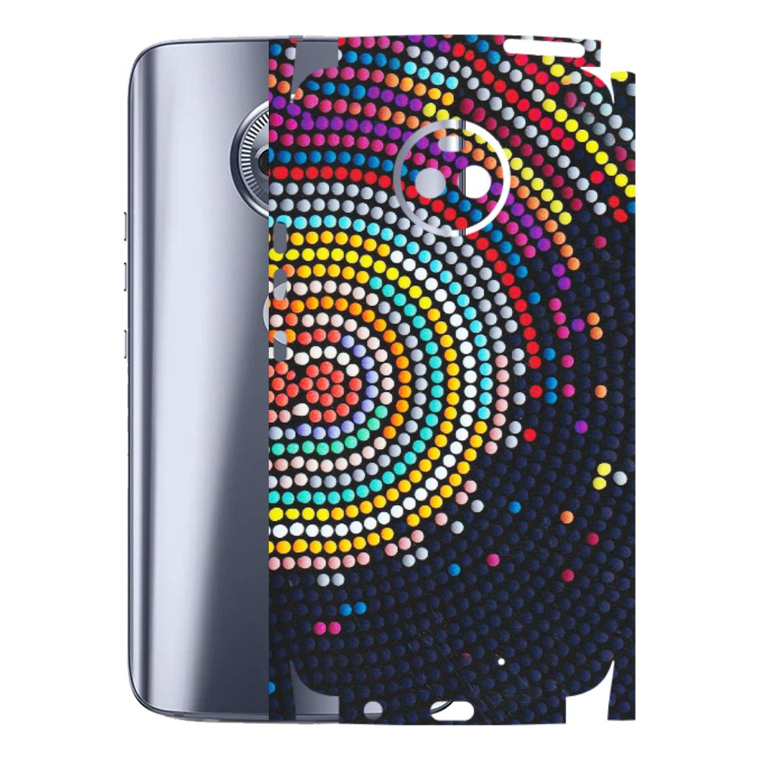 Motorola Phone Skins (All Models) - Rainbow Dot Mandala - Matte Finish (M-97) Motorola Moto X4