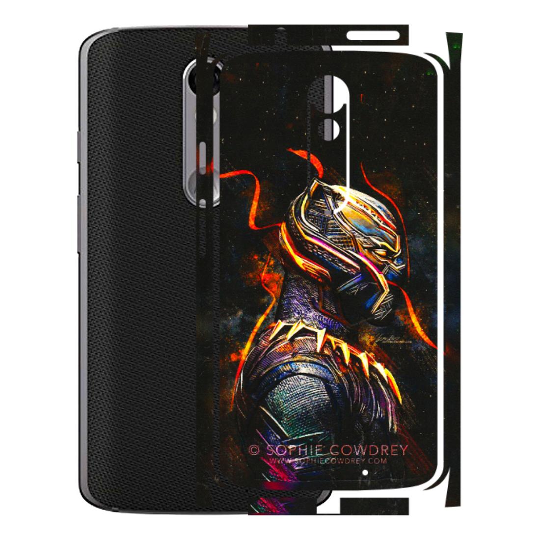 Motorola Phone Skins (All Models) - Black Panther - 3D Embossed Finish (L-190) Motorola Moto X Force