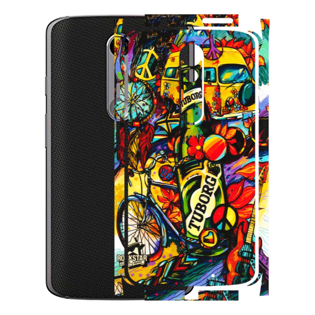 Motorola Phone Skins (All Models) - Cool Beer Bottle - 3D Embossed Finish (L-193) Motorola Moto X Force