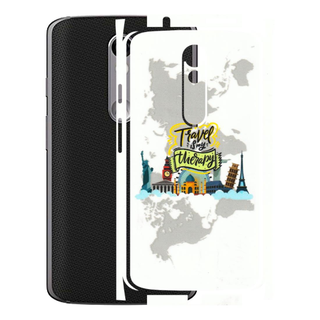 Motorola Phone Skins (All Models) - Travel Therapy - 3D Embossed Finish (L-199) Motorola Moto X Force