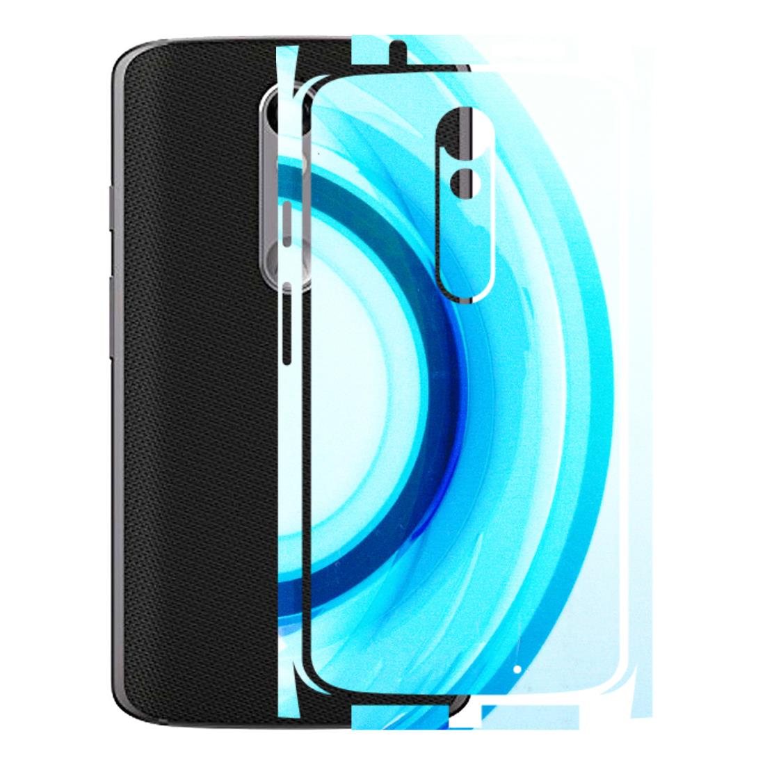 Motorola Phone Skins (All Models) - The Blue Curve - 3D Embossed Finish (L-244) Motorola Moto X Force