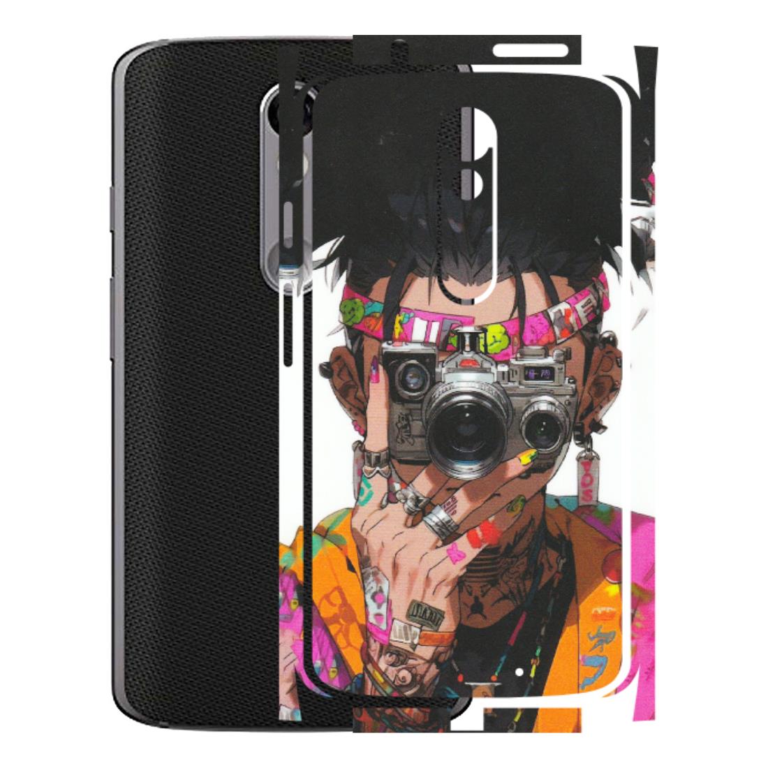 Motorola Phone Skins (All Models) - Camera Lover Girl - Matte Finish (M-09) Motorola Moto X Force