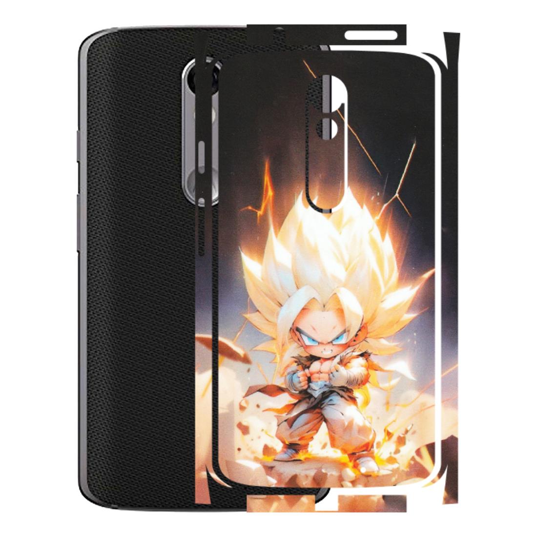 Motorola Phone Skins (All Models) - Goku Dragon Cute Anime - Matte Finish (M-131) Motorola Moto X Force