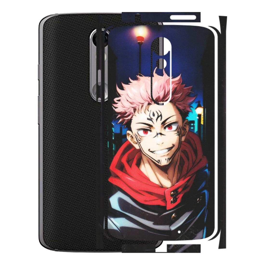 Motorola Phone Skins (All Models) - Yuji Itadori Funny Face Anime - Matte Finish (M-152) Motorola Moto X Force