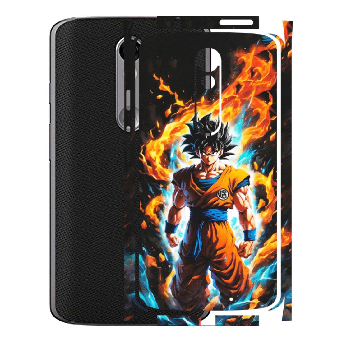 Motorola Phone Skins (All Models) - Goku Transformation Anime - Matte Finish (M-159) Motorola Moto X Force