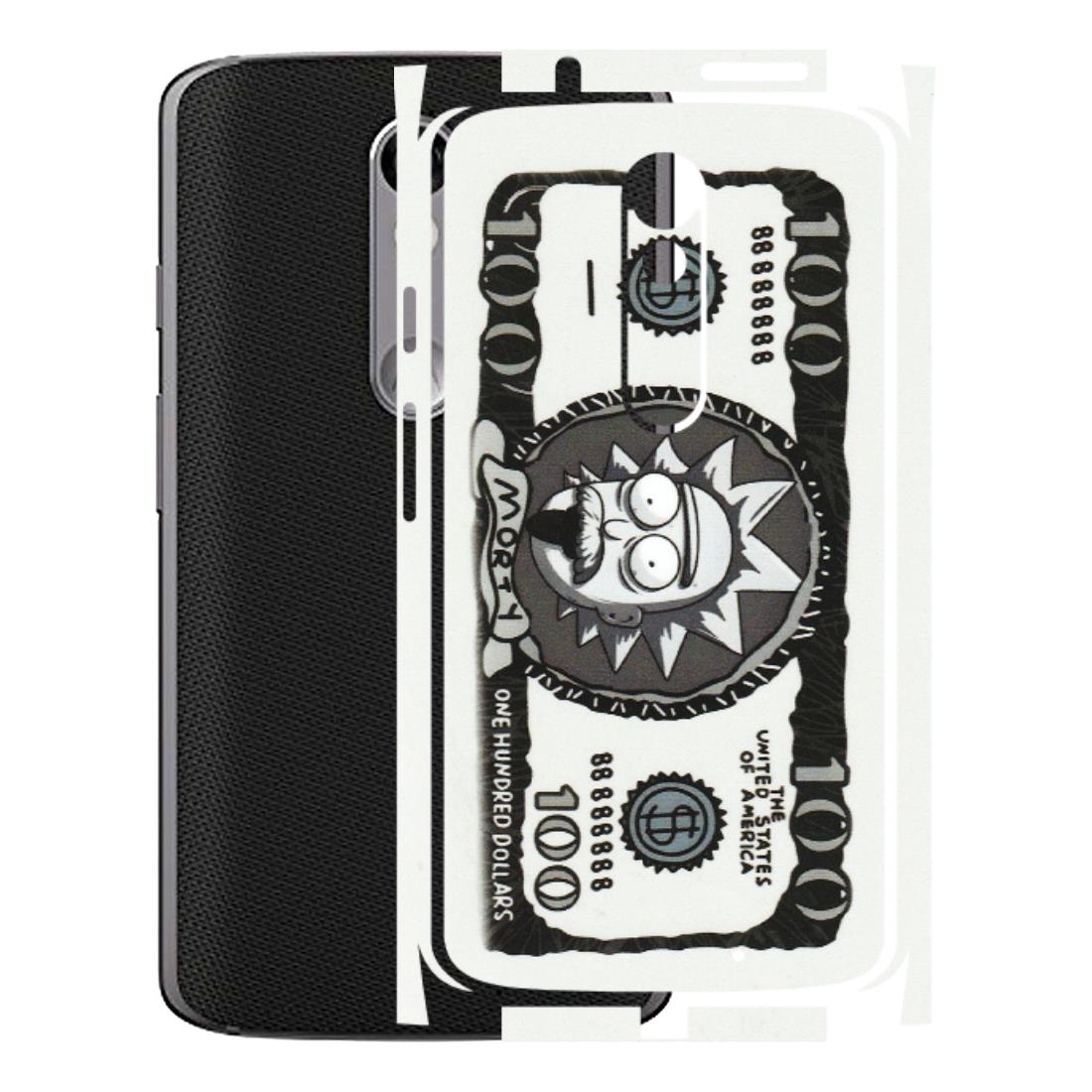 Motorola Phone Skins (All Models) - Rick And Morty Hundred Dollar Anime - Matte Finish (M-161) Motorola Moto X Force