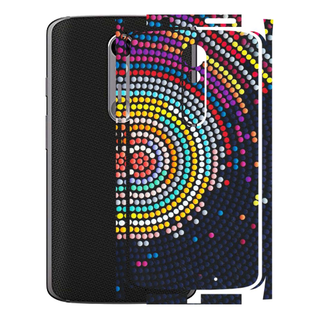 Motorola Phone Skins (All Models) - Rainbow Dot Mandala - Matte Finish (M-97) Motorola Moto X Force