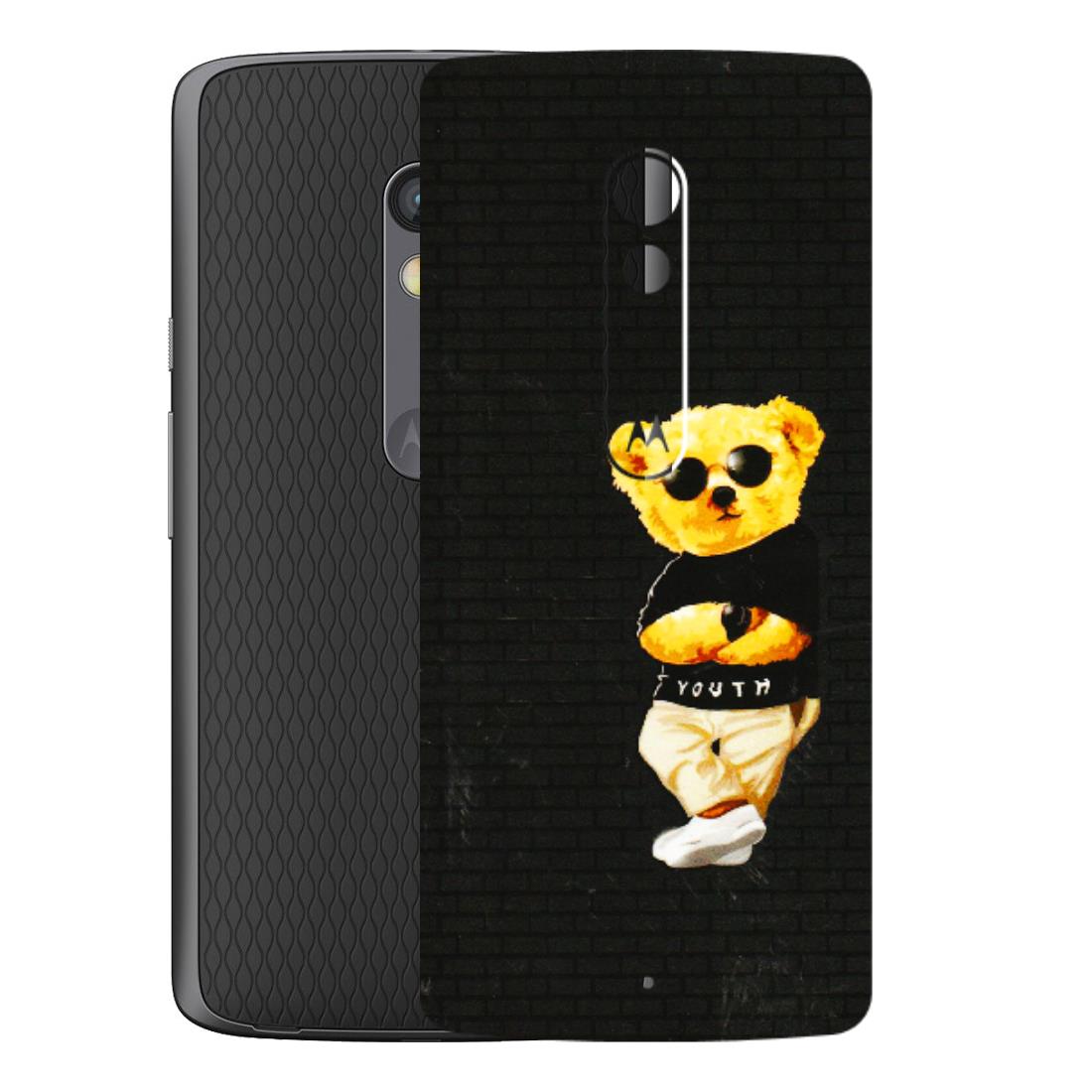 Motorola Phone Skins (All Models) - Classy Teddy Bear - 3D Embossed Finish (L-116) Motorola Moto X Play