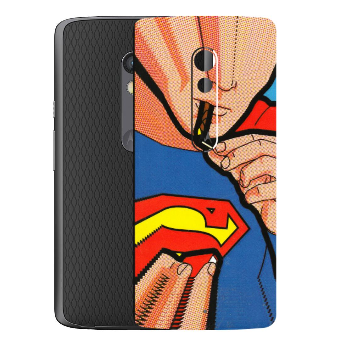 Motorola Phone Skins (All Models) - Superman Sutta - 3D Embossed Finish (L-130) Motorola Moto X Play