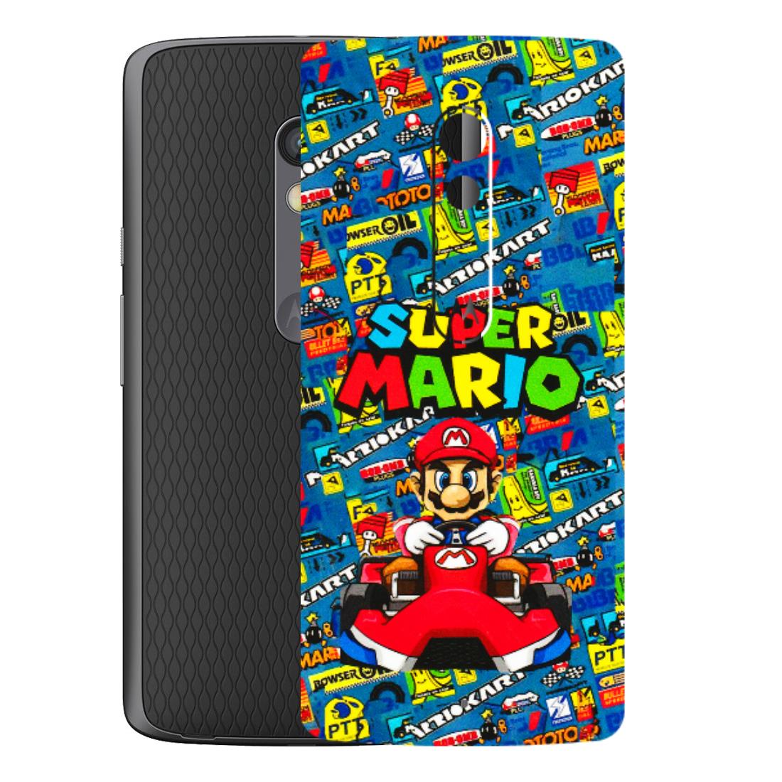 Motorola Phone Skins (All Models) - Super Mario Kart - 3D Embossed Finish (L-140) Motorola Moto X Play