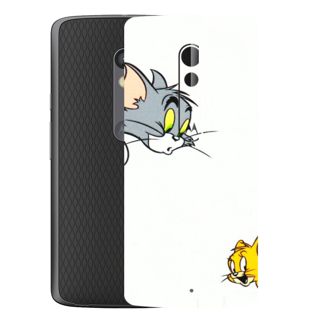 Motorola Phone Skins (All Models) - Cute Tom And Jerry - 3D Embossed Finish (L-220) Motorola Moto X Play
