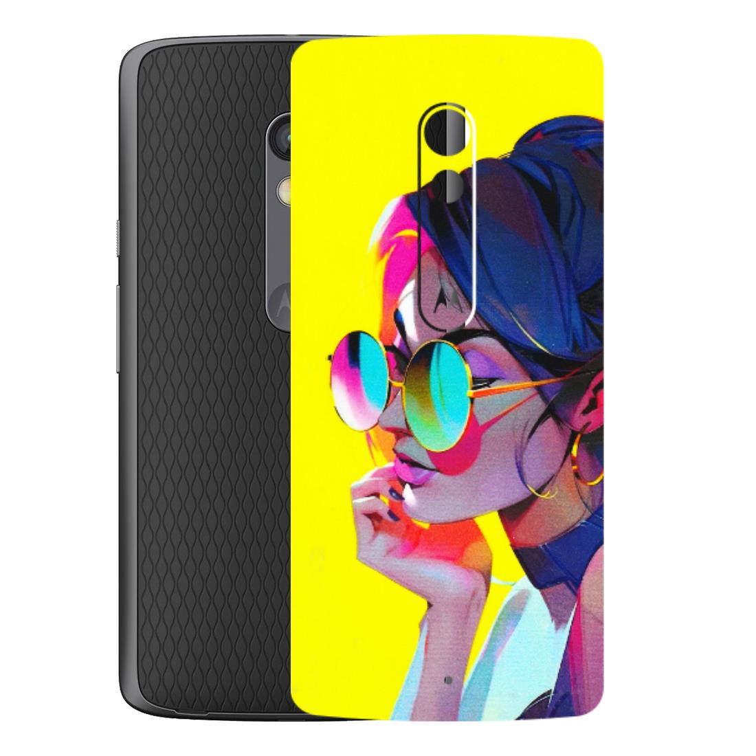 Motorola Phone Skins (All Models) - Bold Stylish Girl - 3D Embossed Finish (L-222) Motorola Moto X Play