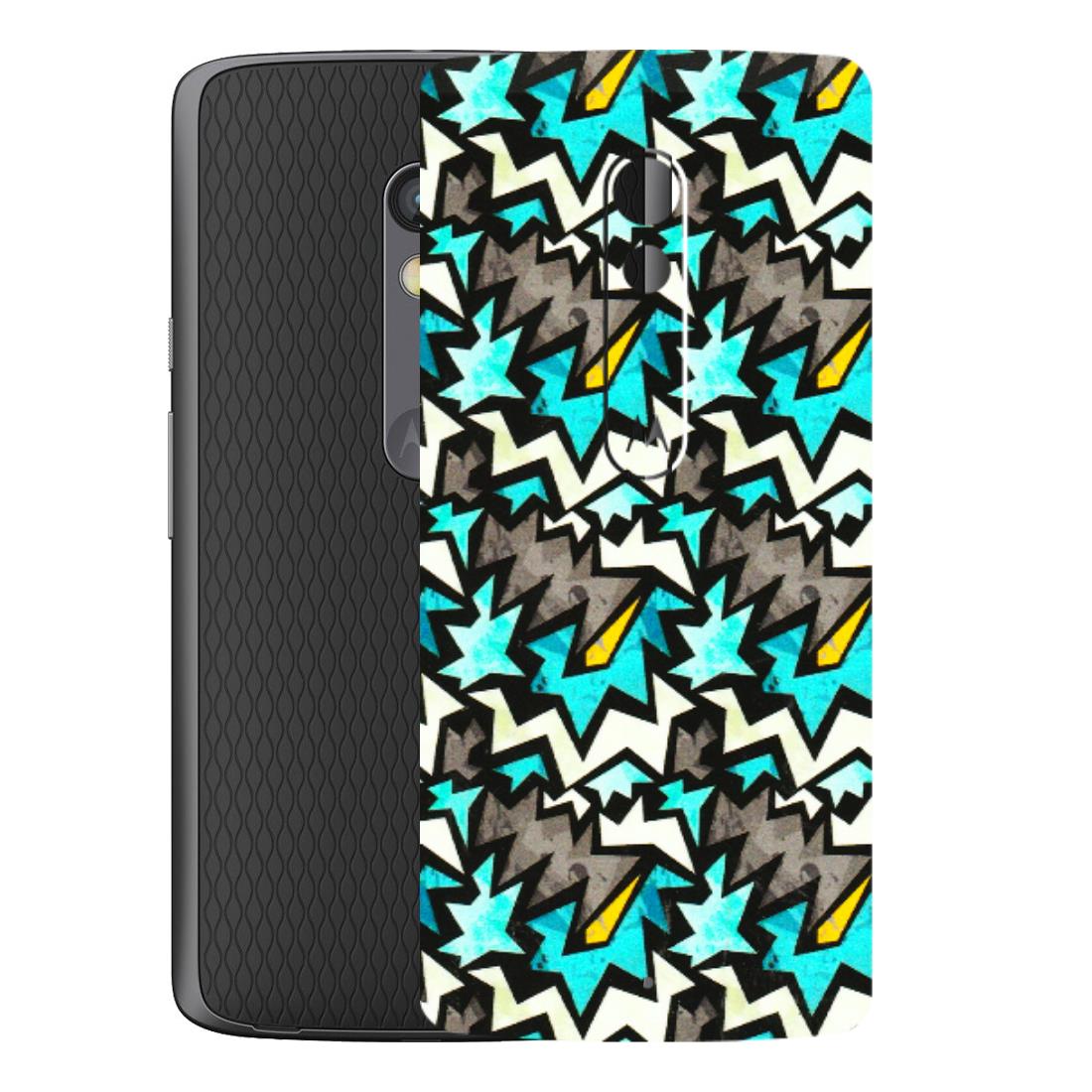 Motorola Phone Skins (All Models) - Funky Zig Zag - 3D Embossed Finish (L-223) Motorola Moto X Play