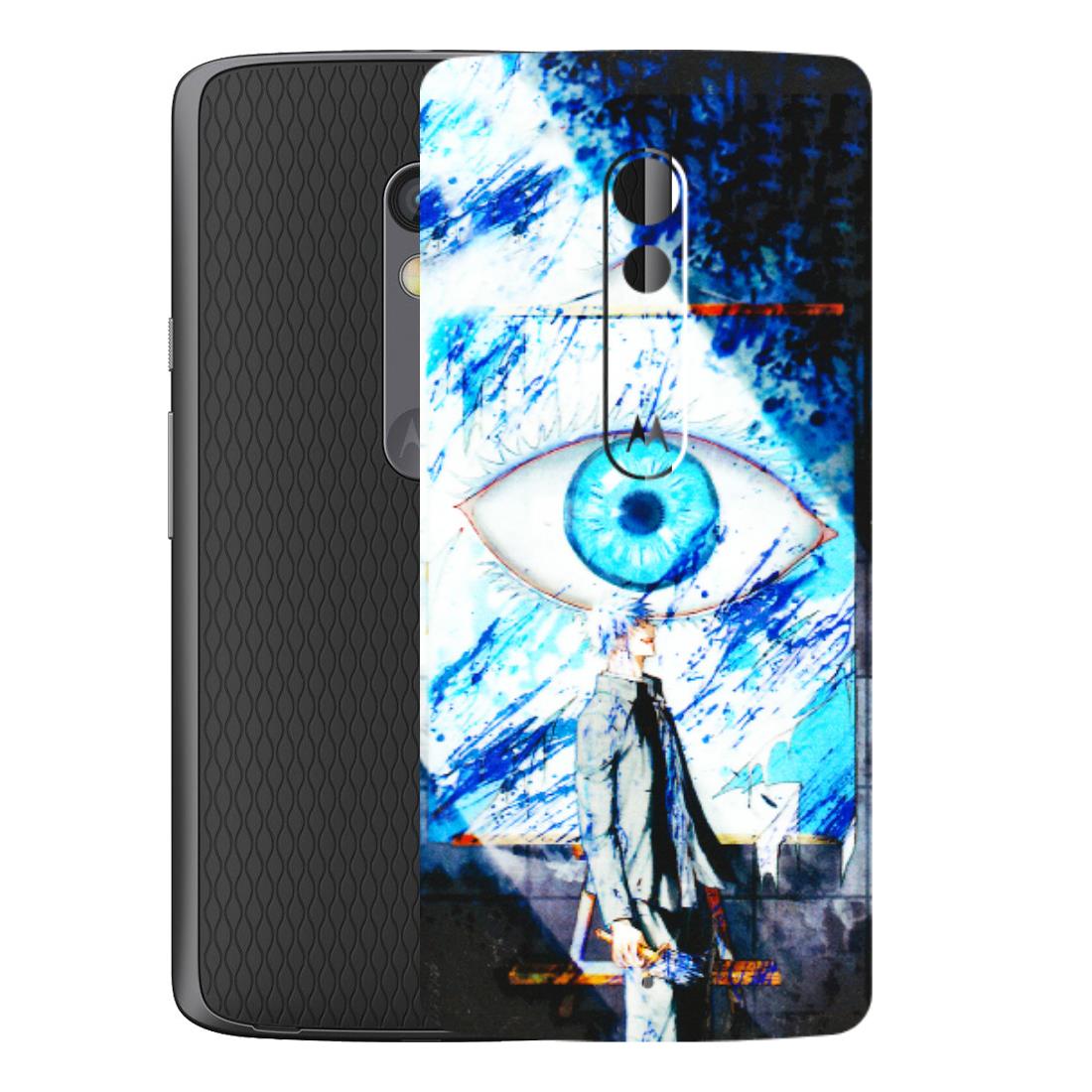Motorola Phone Skins (All Models) - Gojo Satoru evil eye - 3D Embossed Finish (L-239) Motorola Moto X Play