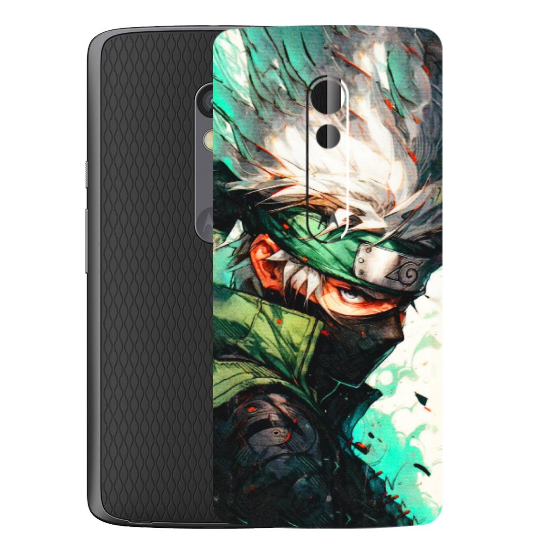 Motorola Phone Skins (All Models) - Kakashi Side Profile - 3D Embossed Finish (L-249) Motorola Moto X Play