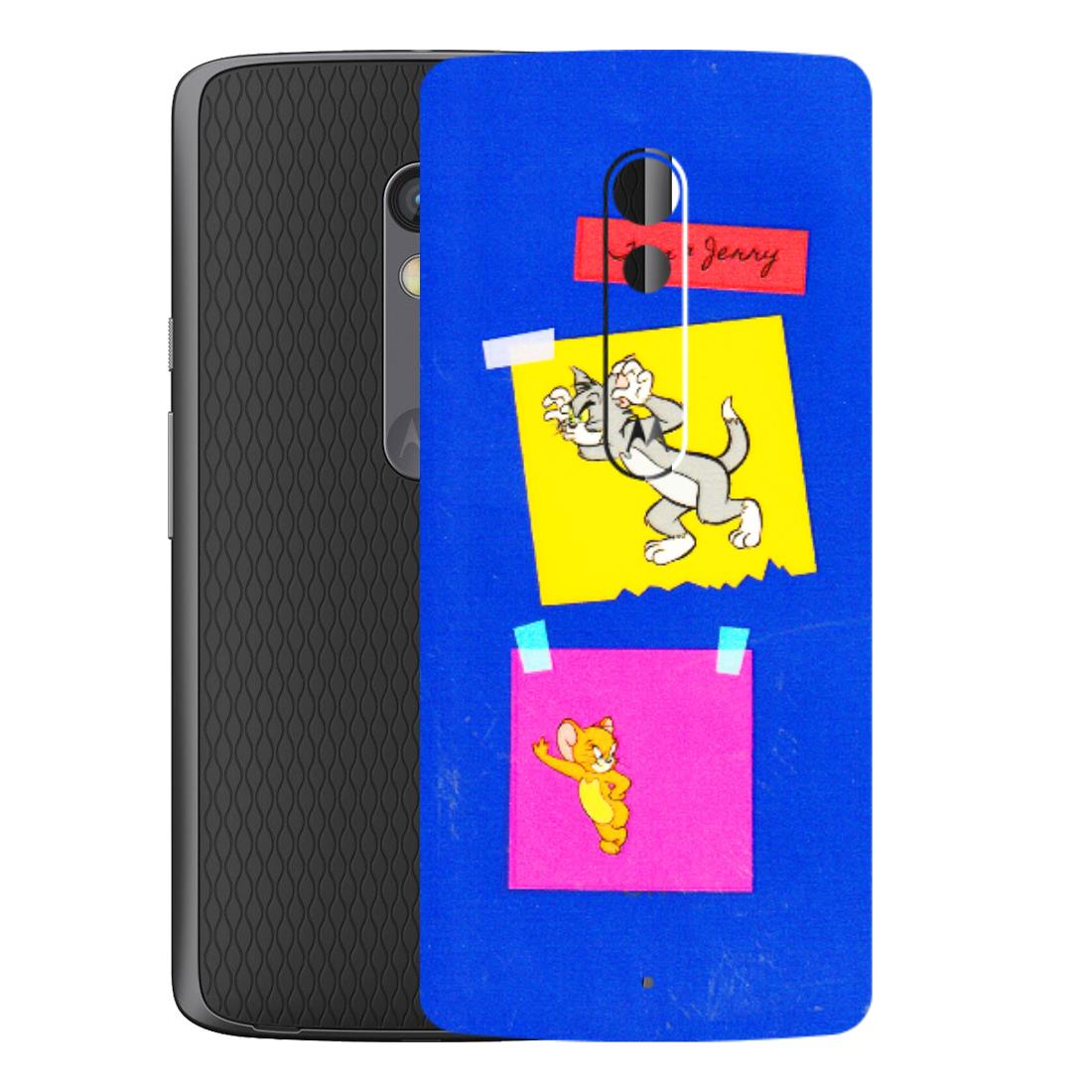 Motorola Phone Skins (All Models) - Tom N Jerry Sticky Notes - 3D Embossed Finish (L-88) Motorola Moto X Play