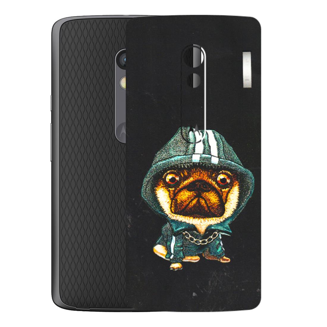 Motorola Phone Skins (All Models) - Puppy N Hoodie - 3D Embossed Finish (L-90) Motorola Moto X Play