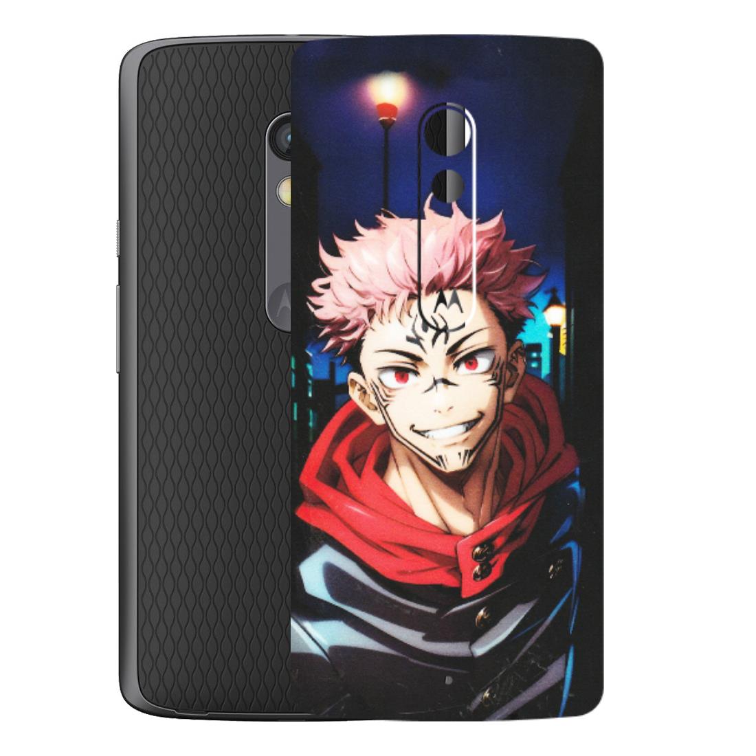 Motorola Phone Skins (All Models) - Yuji Itadori Funny Face Anime - Matte Finish (M-152) Motorola Moto X Play
