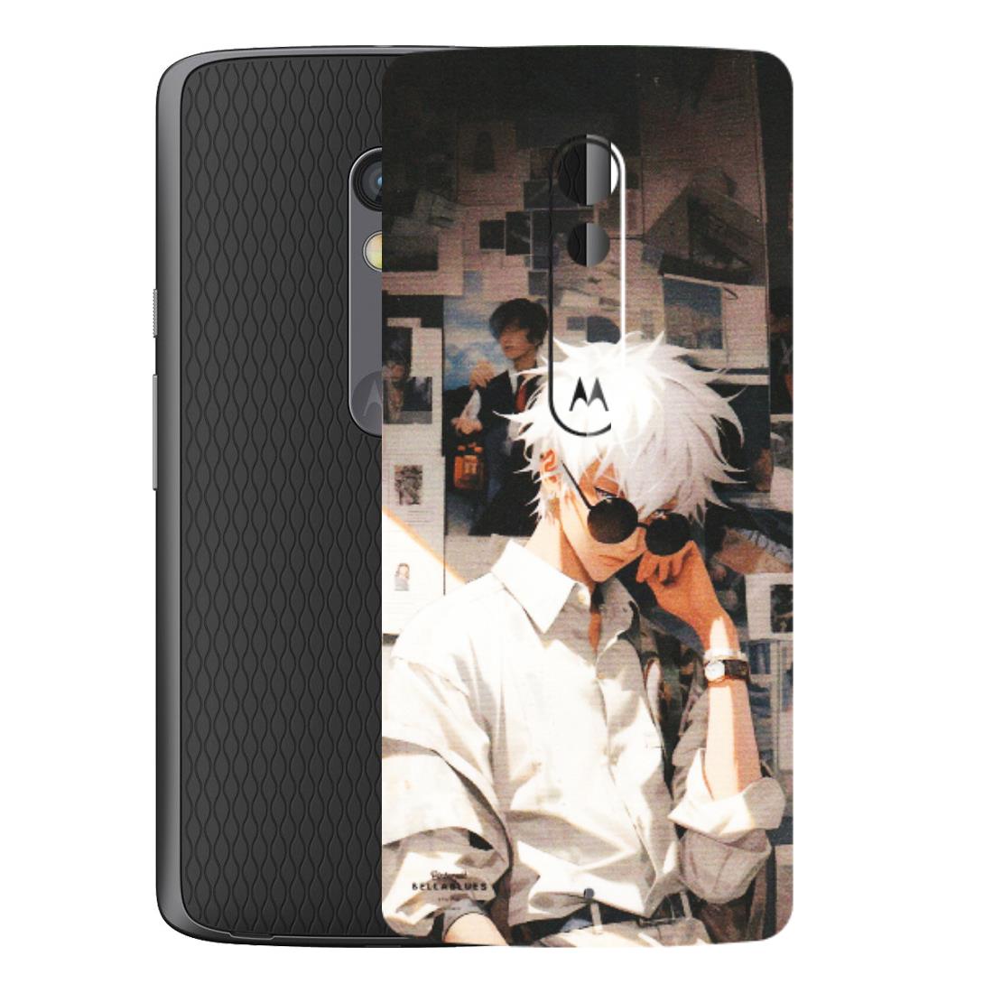 Motorola Phone Skins (All Models) - Gojo Satoru Jujustu Kaisen Anime - Matte Finish (M-156) Motorola Moto X Play